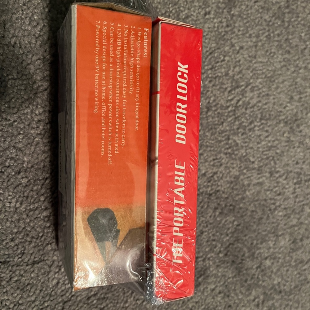 Portable Door Lock and Door Opening Alarm